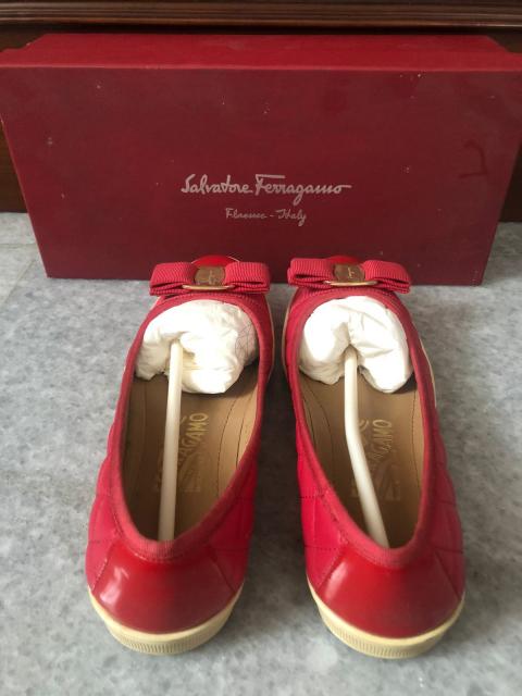 Ferragamo rufina quilted flats best sale